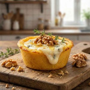 Cestino di polenta con gorgonzola